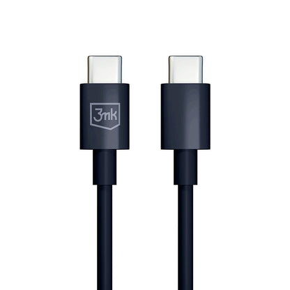 Câble de données et de charge USB-C - USB-C 3MK Hyper, 100W, 1,2m, noir 