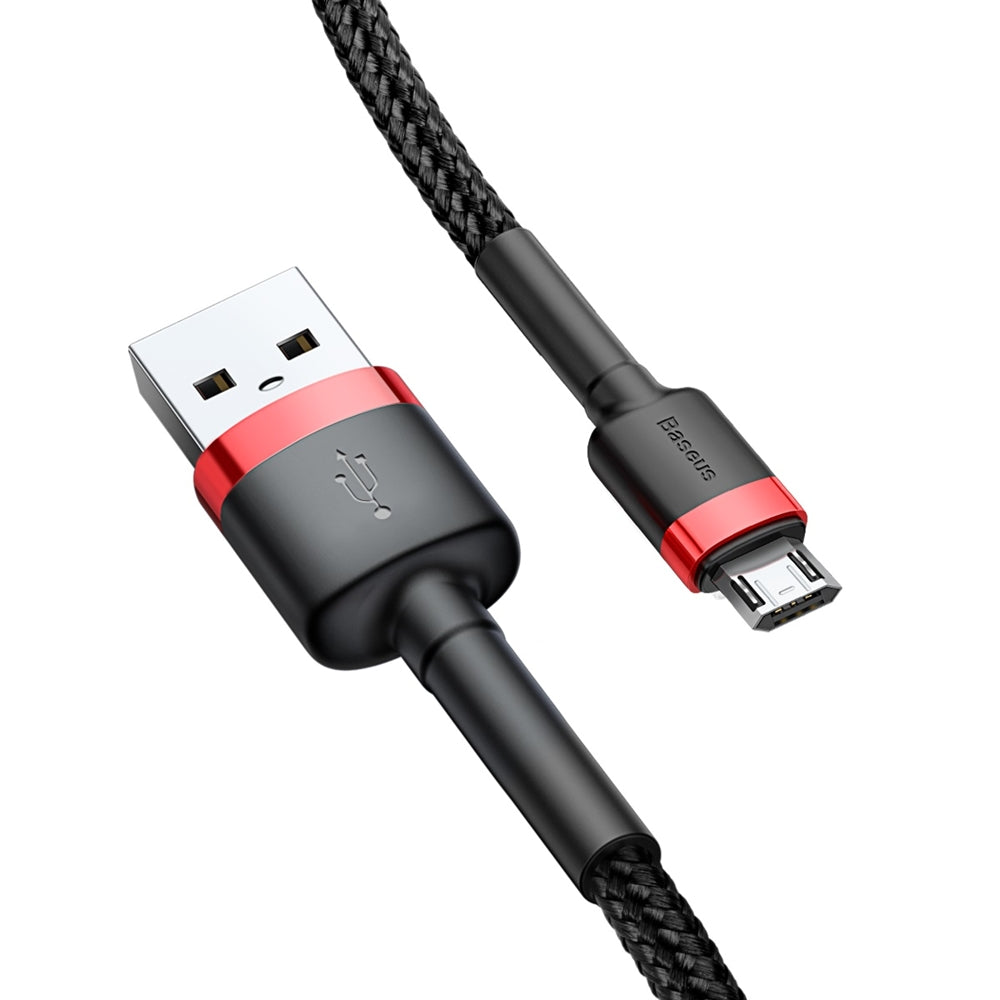 Câble de Données et de Charge USB-A - microUSB Baseus Cafule, 18W, 2m, Rouge