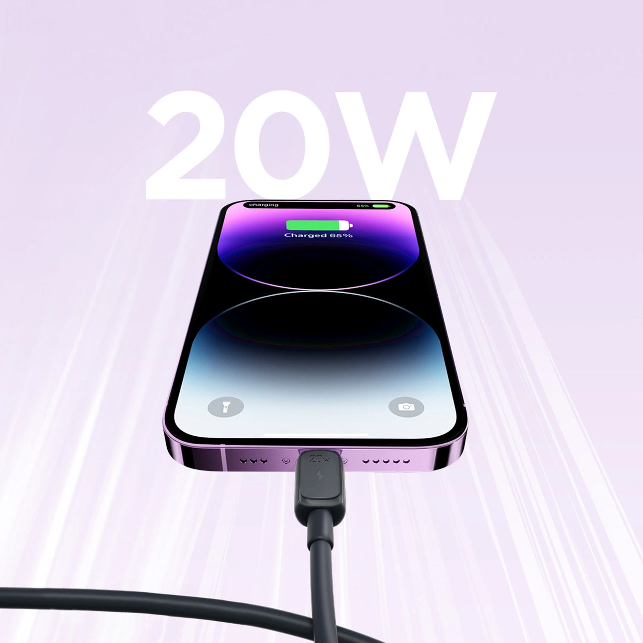 Câble de Données et de Charge USB-C - Lightning Joyroom A14, 20W, 1.2m, Noir