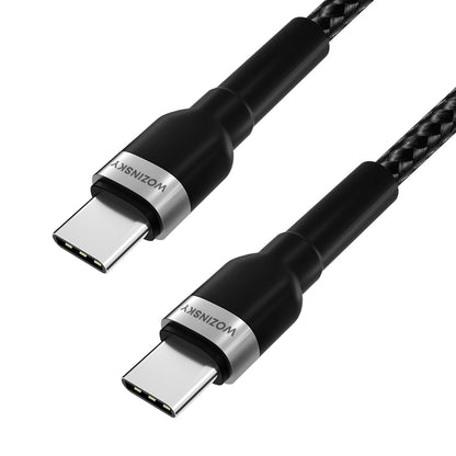 Câble de Données et de Charge USB-C - USB-C WZK WNBCC2, 65W, 2m, Noir