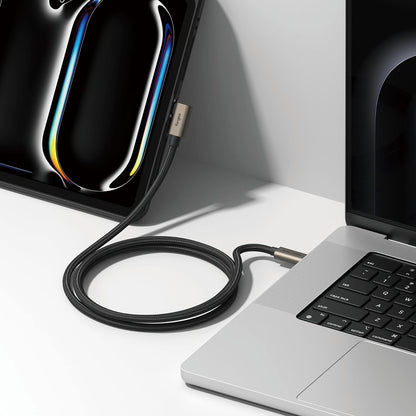 Câble de Données et de Charge USB-C - USB-C Ringke 2X2 Angled, 240W, 1m, Noir