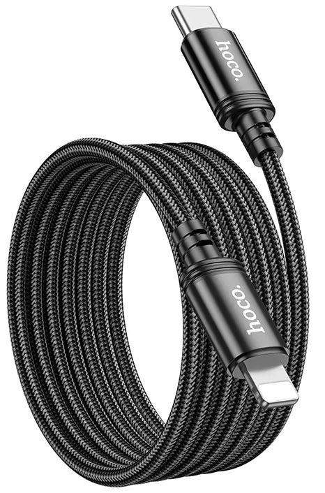 Câble de Données et de Charge USB-C - Lightning HOCO X89, 27W, 2m, Noir