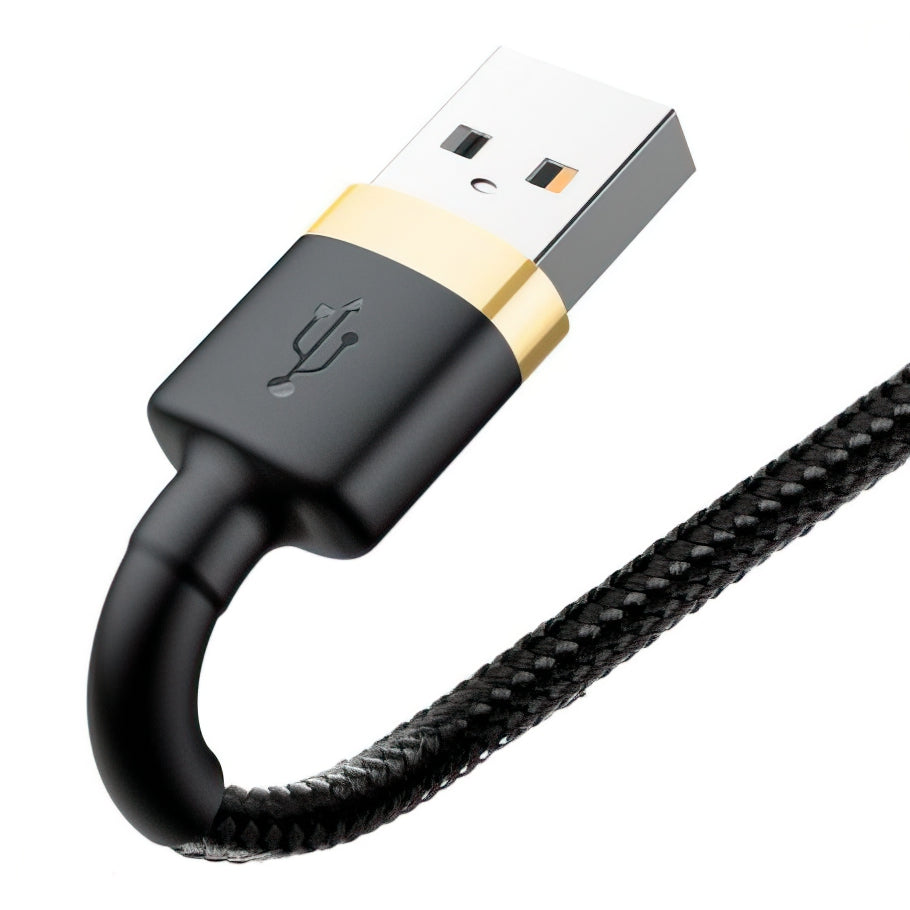 Câble de Données et de Charge USB-A - Lightning Baseus Cafule, 18W, 3m, Doré CALKLF-RV1