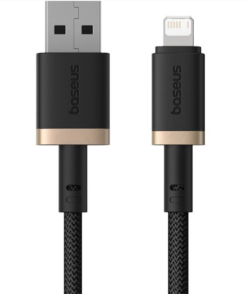 Câble de Données et de Charge USB-A - Lightning Baseus Dura Series, 18W, 2m, Doré P10377801U01-02