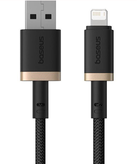 Câble de Données et de Charge USB-A - Lightning Baseus Dura Series, 18W, 2m, Doré P10377801U01-02