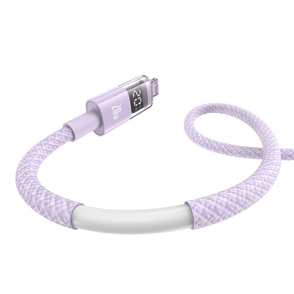 USB-C to Lightning Baseus Display 2 Data and Charging Cable, 20W, 1m, Purple P10382703511-00