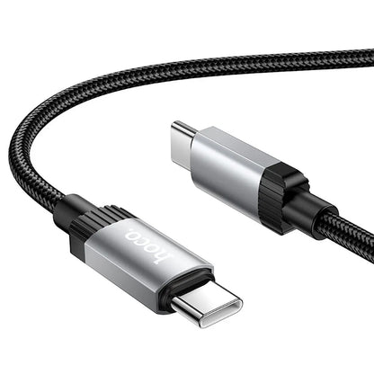 Câble de Données et de Charge USB-C - USB-C HOCO X117, 60W, 1m, Noir