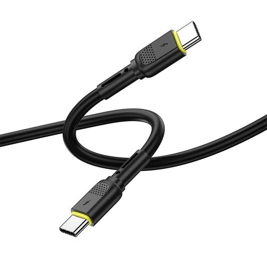 Câble de Données et de Charge USB-C - USB-C WiWu Wi-C034, 60W, 1.2m, Noir