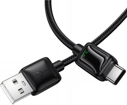 Câble de Données et de Charge USB-A - USB-C HOCO U146, 36W, 1.2m, Noir
