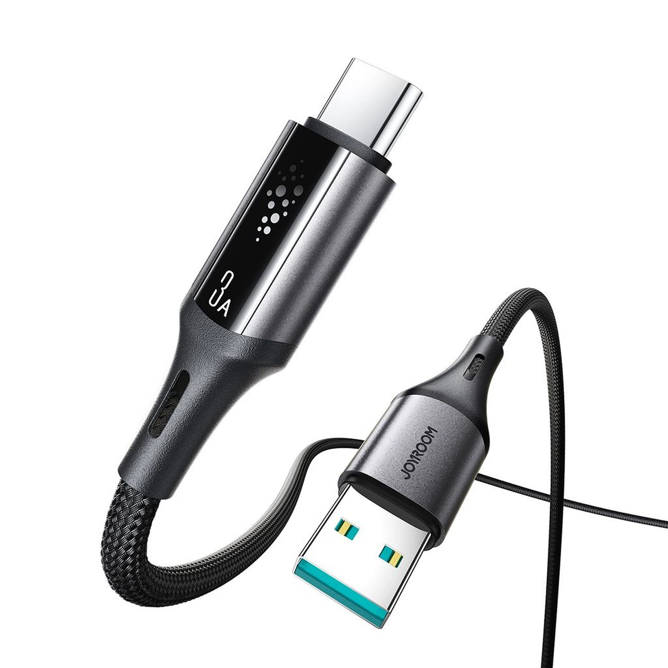 Câble de Données et de Charge USB-A - USB-C Joyroom S-A60 StarTalk, 18W, 1.2m, Noir