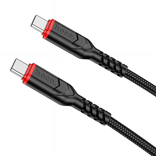 Câble de Données et de Charge USB-C - USB-C HOCO X59 Victory, 60W, 1m, Noir