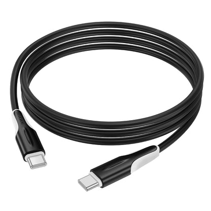 Câble de Données et de Charge USB-C - USB-C Borofone BX119 New, 60W, 1m, Noir