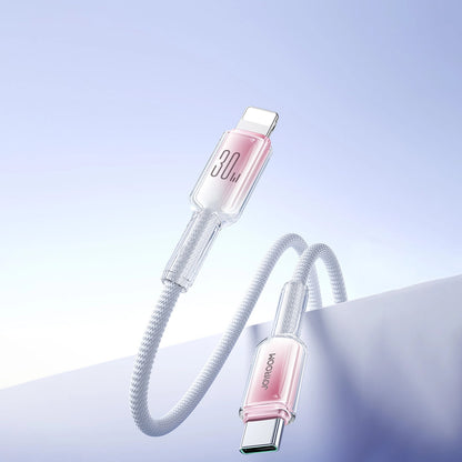 Câble de données et de charge USB-C - Lightning Joyroom S-A42, 30W, 1,2m, Blanc