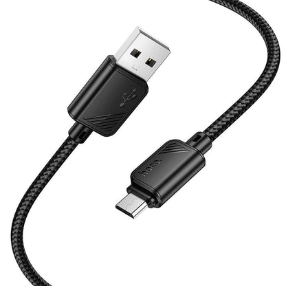 Câble de données et de charge USB-A - microUSB HOCO X113, 18W, 1m, Noir