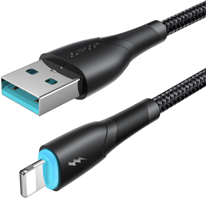 Câble de données et de charge USB-A - Lightning Joyroom SA32-AL3, 18 W, 1 m, noir