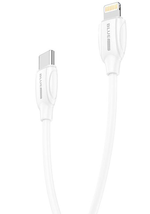 BLUE Power Câble de données et de charge USB-C - Lightning BLUE Power B2BX19, 18W, 2m, blanc