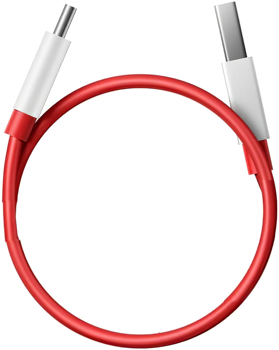 Câble de données et de charge USB-A - USB-C OnePlus DL129, 100W, 1m, Rouge 5461100530