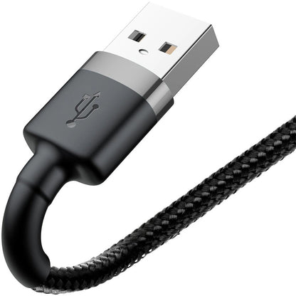 Câble de données et de chargement USB-A - Lightning Baseus Cafule, 18W, 0.5m, Grey CALKLF-AG1 