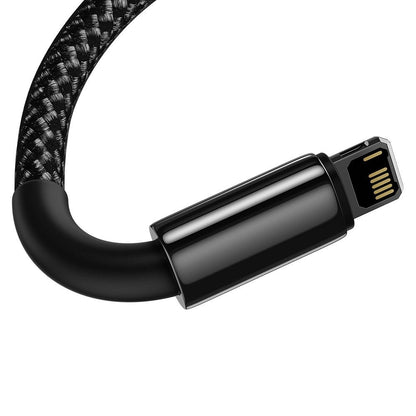 Câble de données et de charge USB-A - Lightning Baseus Tungsten Gold, 20W, 1m, Noir CALWJ-01 