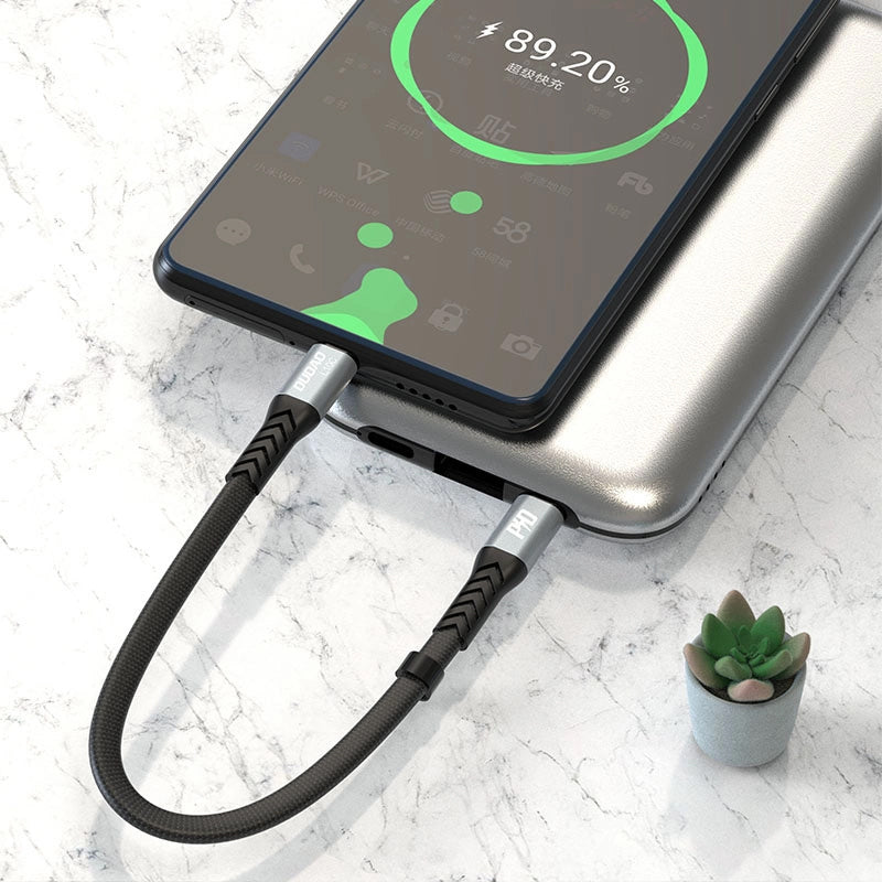 USB-C Data and Charging Cable - USB-C Dudao L10C, 100W, 0.23m, Black