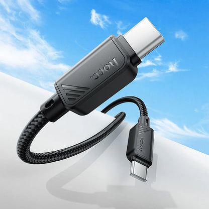 USB-C Data and Charging Cable - USB-C HOCO X113, 60W, 1m, Black