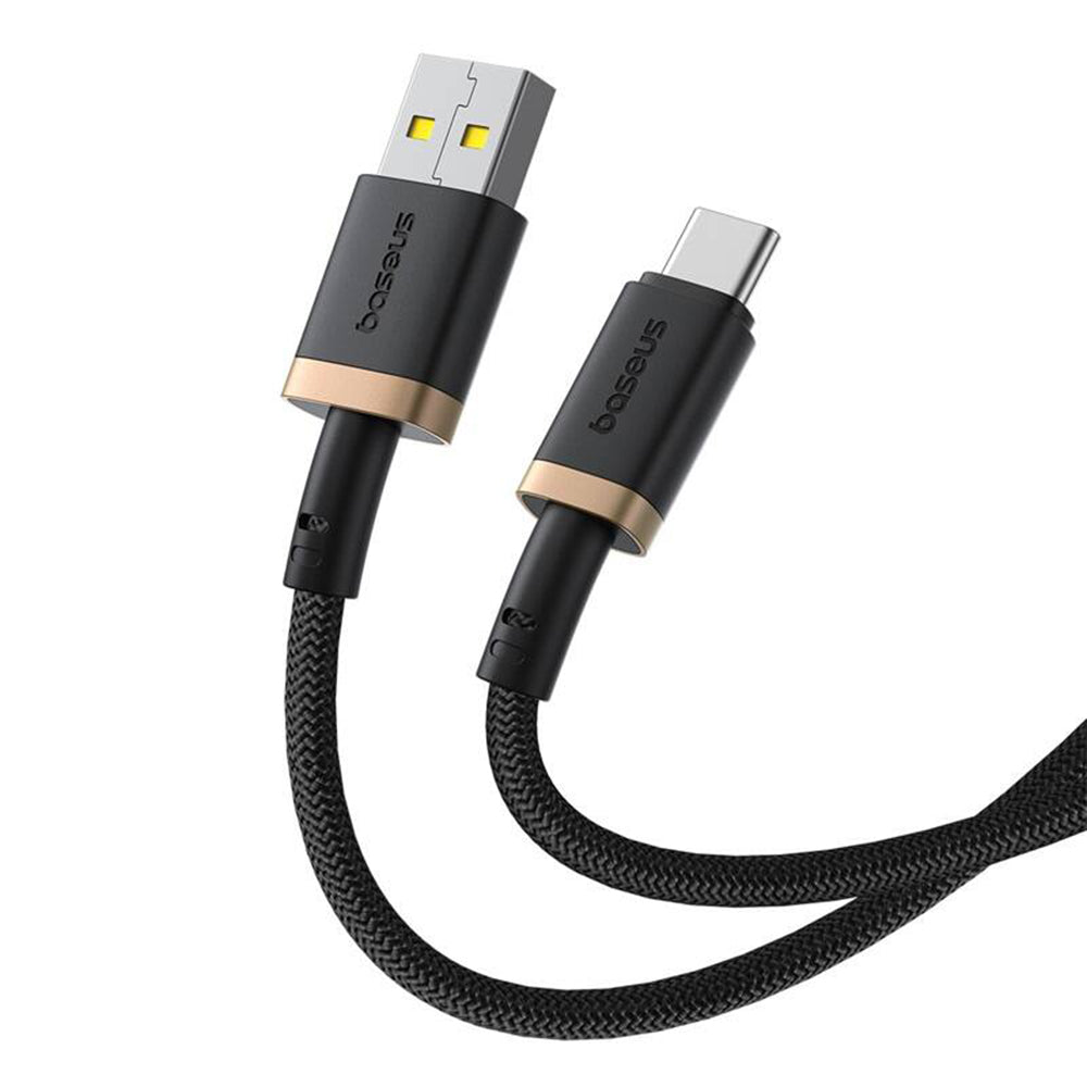 Câble de Données et de Charge USB-A - USB-C Baseus Dura Series, 60W, 1m, Doré P10377802U01-00