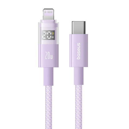USB-C to Lightning Baseus Display 2 Data and Charging Cable, 20W, 1m, Purple P10382703511-00