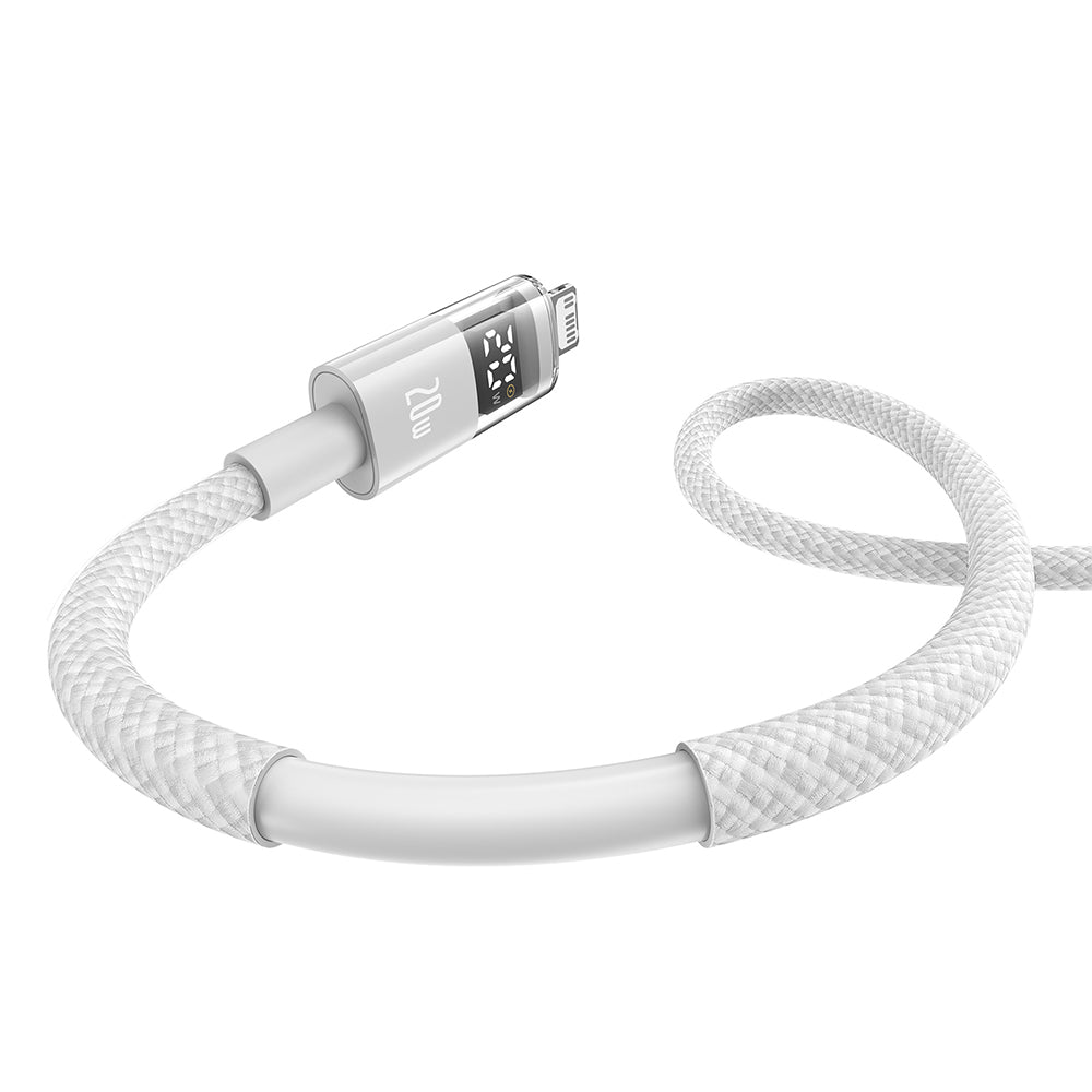 Câble de Données et de Charge USB-C - Lightning Baseus Display 2, 20W, 2m, Blanc P10382703211-01