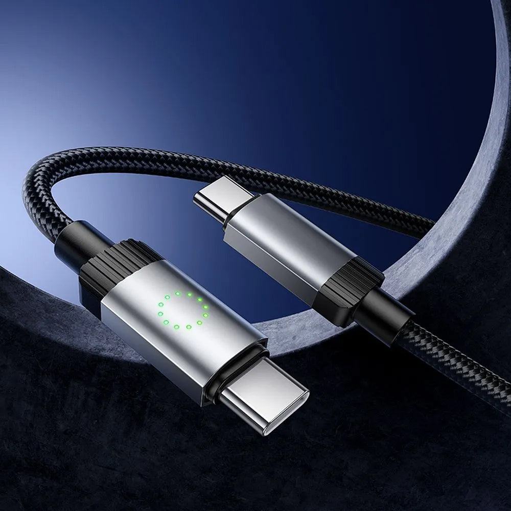 Câble de Données et de Charge USB-C - USB-C HOCO X117, 60W, 1m, Noir
