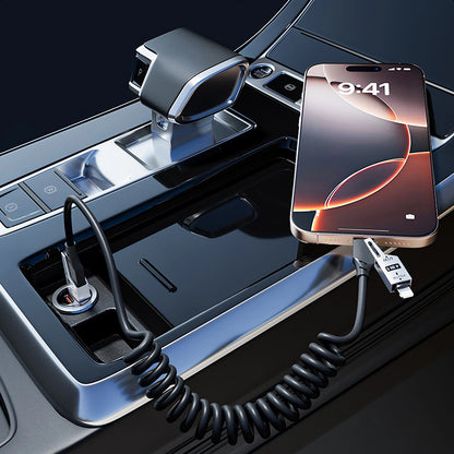 Câble de Données et de Charge USB-A / USB-C - Lightning / USB-C Dudao L20 Pro, 65W, 1.5m, Noir