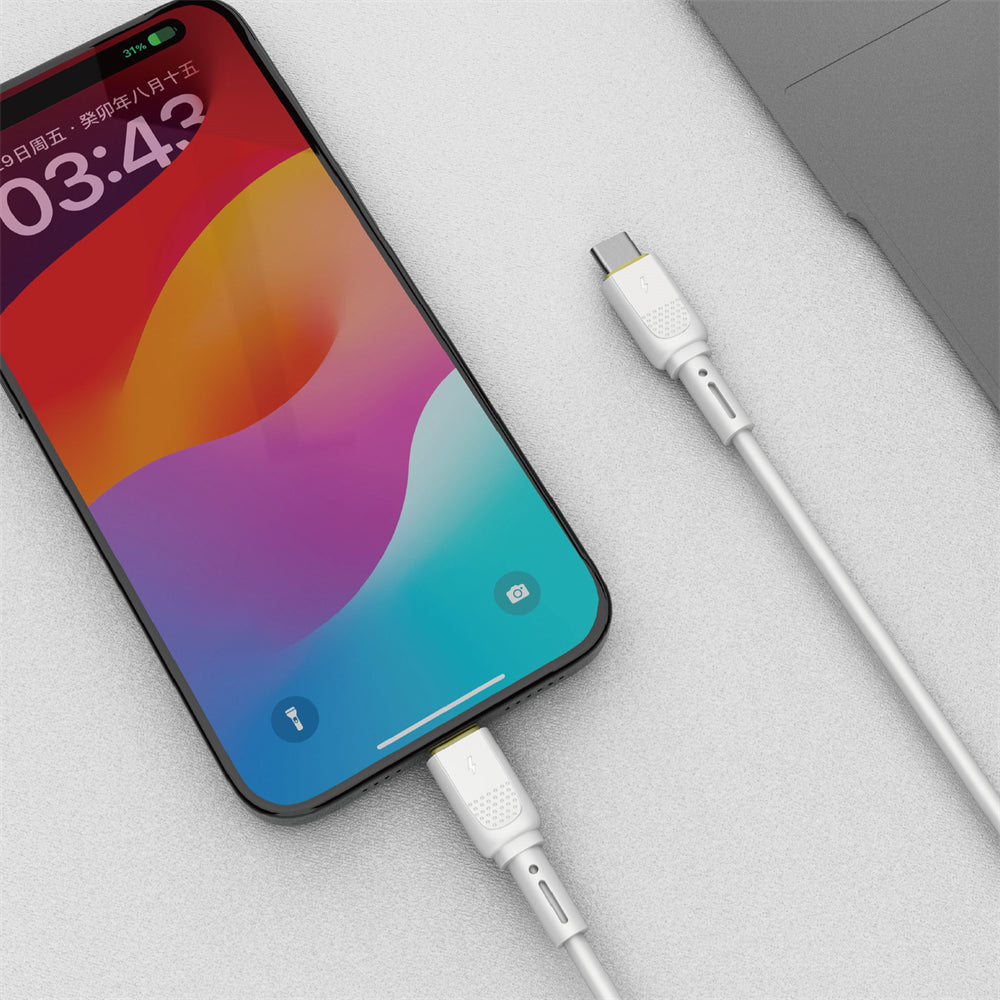 USB-C Data and Charging Cable - USB-C WiWu Wi-C034, 60W, 1.2m, White