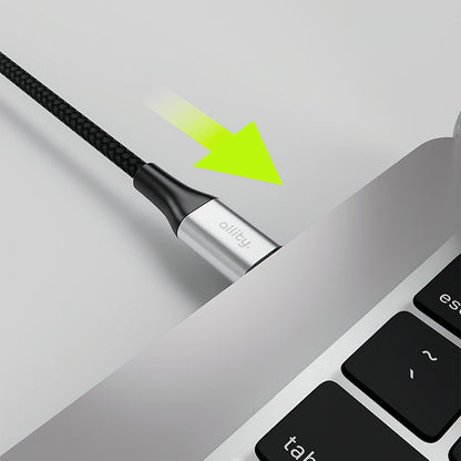 Câble de Données et de Charge USB-C - USB-C Allity. AUC-01, 100W, 2m, Noir