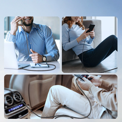 Câble de Données et de Charge USB-A - USB-C Joyroom S-A25 Light-Speed, 100W, 1.2m, Noir