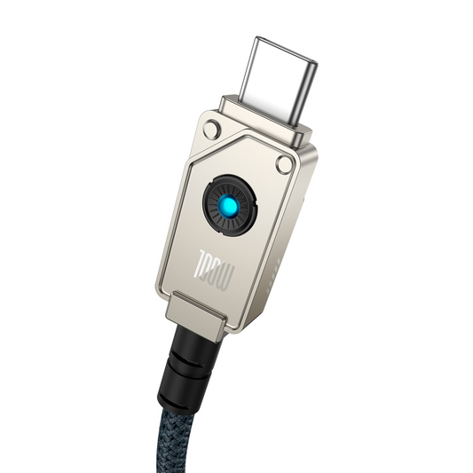 Câble de Données et de Charge USB-C - USB-C Baseus Unbreakable, 100W, 2m, Blanc P10355800221-01