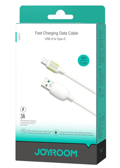 Câble de Données et de Charge USB-A - USB-C Joyroom S-A53, 18W, 1.2m, Beige