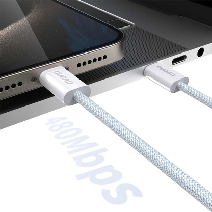 Câble de données et de charge USB-C - USB-C Dudao L6C, 30W, 1m, Bleu
