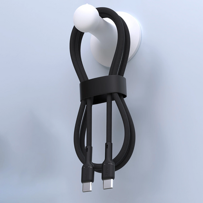 Câble de données et de charge USB-C - USB-C Dudao L9C Max, 240W, 1,2m, Noir
