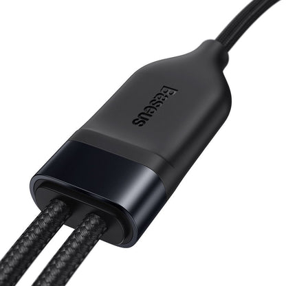 Câble de Données et de Charge USB-C - Lightning / USB-C Baseus Flash Series 2in1, 100W, 1.2m, Noir CA1T2-F01