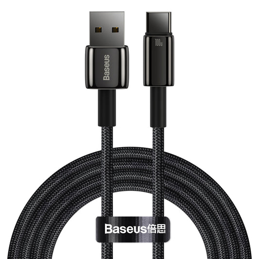 Base USB-A à USB-C Or tungstène, 100W, 2m, Noir CAWJ00010101 