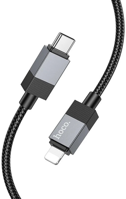 Câble de Données et de Charge USB-C - Lightning HOCO X110, 27W, 1m, Noir