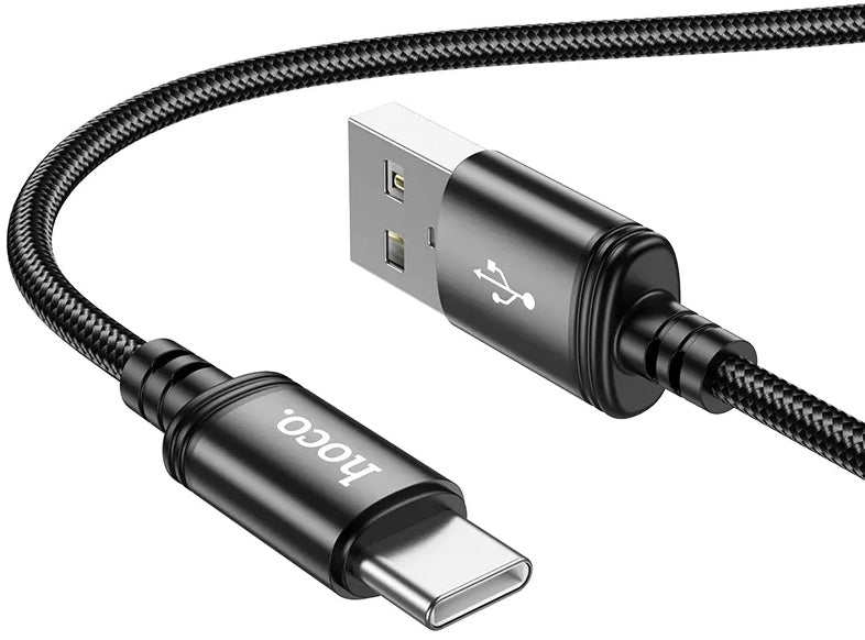 Câble de Données et de Charge USB-A - USB-C HOCO X89, 18W, 2m, Noir