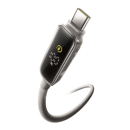Câble de Données et de Charge USB-C - USB-C Baseus Vipow Display, 100W, 1m, Gris P10381802851-00