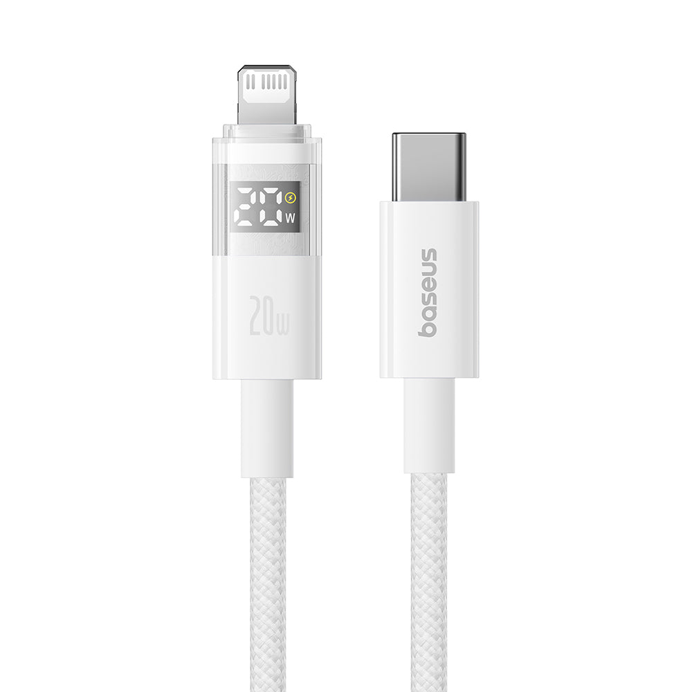 Câble de Données et de Charge USB-C - Lightning Baseus Display 2, 20W, 2m, Blanc P10382703211-01