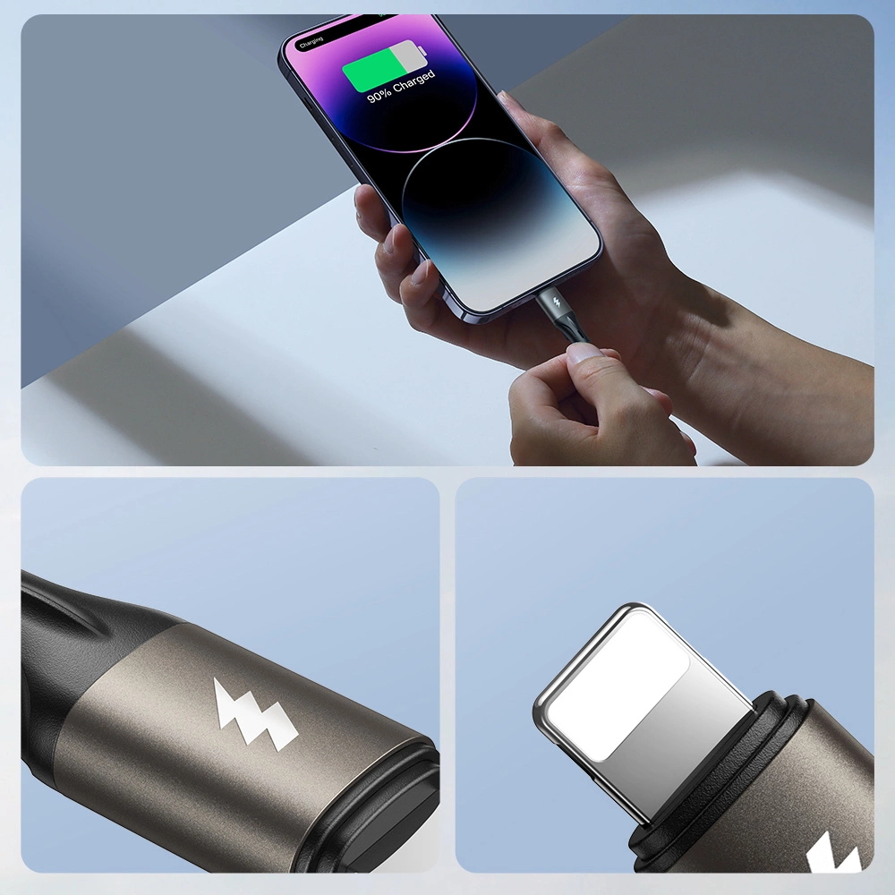 Câble de Données et de Charge USB-A - USB-C Joyroom S-A25 Light-Speed, 100W, 1.2m, Noir