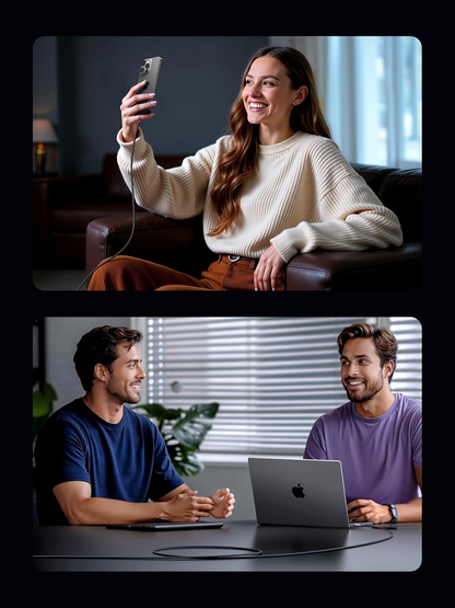 Câble de Données et de Charge USB-C - USB-C UGREEN L524, 60W, 2m, Gris