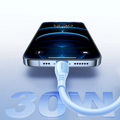 Câble de Données et de Charge USB-C - Lightning Joyroom S-A59 Vibrant, 30W, 1.2m, Bleu