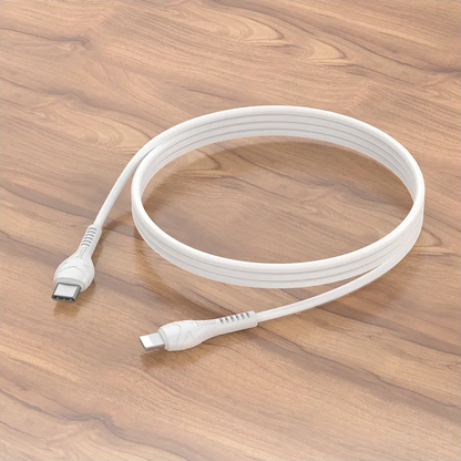 USB-C to Lightning Data and Charging Cable HOCO X37, 27W, 1m, White