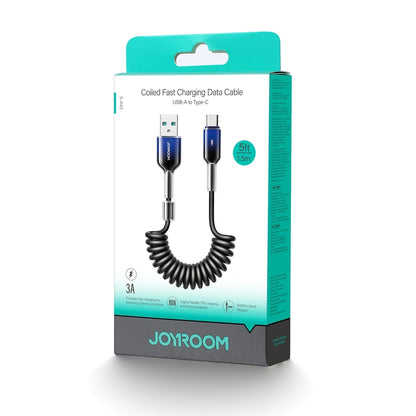 Câble de Données et de Charge USB-A - USB-C Joyroom S-A43 Crystal, 60W, 1.5m, Noir