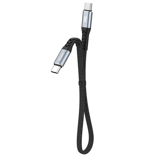 Câble de Données et de Charge USB-C - USB-C Dudao L10C, 100W, 0.23m, Noir