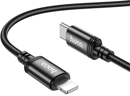 Câble de Données et de Charge USB-C - Lightning HOCO X89, 27W, 2m, Noir